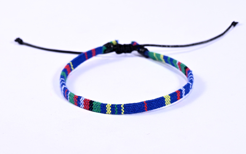 Retro Color Block Cloth Knitting Unisex Anklet 1 Piece display picture 17