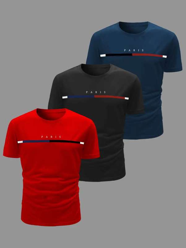 クロスボーダーAmazonメンズ新作トップスラウンドネック半袖サマーTシャツカジュアル通気性速乾トップス|undefined