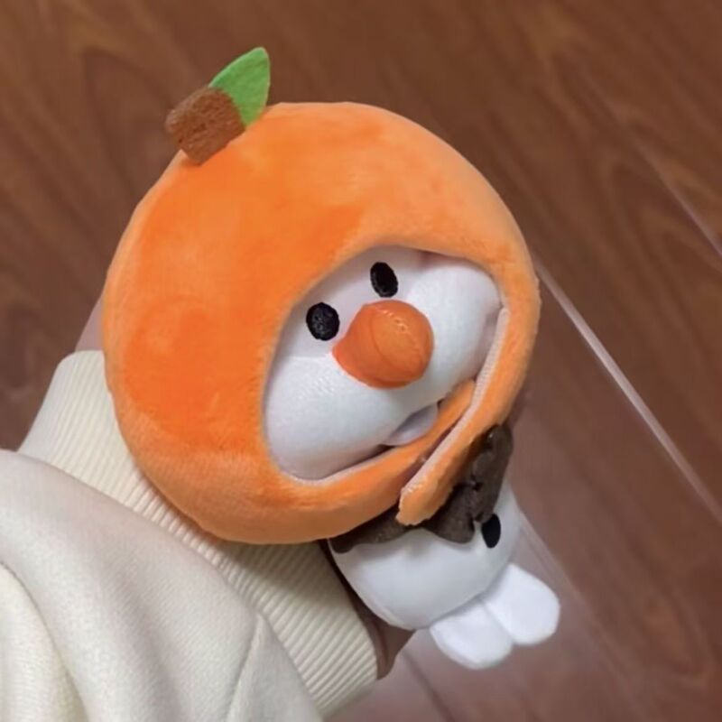 10cm Fruit Series "Little Orange" Headgear Accessories Cute Plush Toy Doll Cotton Doll Dress-Up