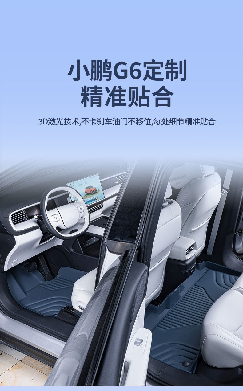 Applicable to Xiaopeng g6 Foot Pad Surrounding Xiaopeng p7/p5 Interior Accessories Cashmere Blanket Car Foot Pad