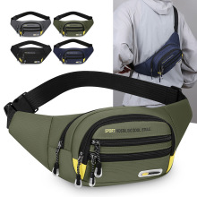 跨境批发腰包男休闲时尚潮流单肩斜挎包做生意收钱包运动骑行胸包