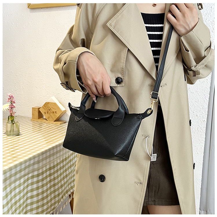 The new 2024 autumn/winter collection of handbags featuring a niche soft skin dumpling bag, color-blocking and patchwork single-shoulder bag, crossbody bag and commuter women's bag undefined