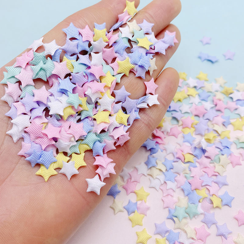 Mini fabric small five-pointed star diy jewelry accessories children's shoes clothes bag clothing accessories decorative materials