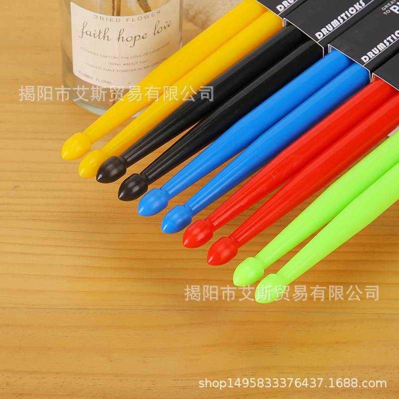 5A Nylon Drumsticks Nylon Color Drum Baseball Anti -Slip Plastic…