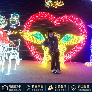 直供新款商业美陈广场景区商业街打卡点灯光秀造型灯定制节日装饰