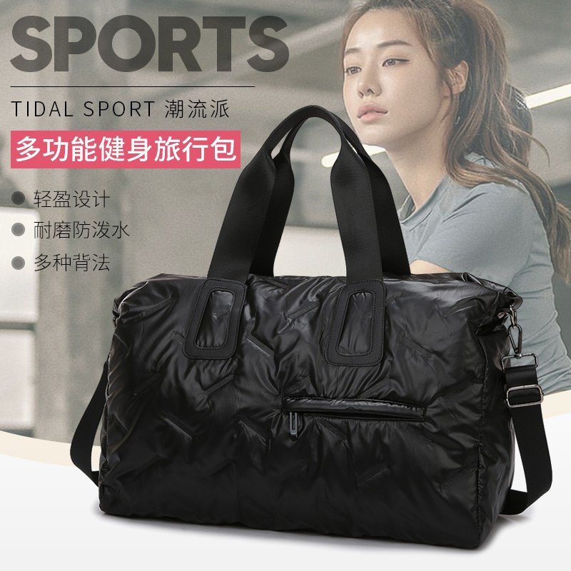 Bolso de viaje transfronterizo de gran capacidad, ejercicio de ocio de corta distancia, bolso de gimnasio de yoga, bolso de viaje de separación seco y húmedo para hombres y mujeres