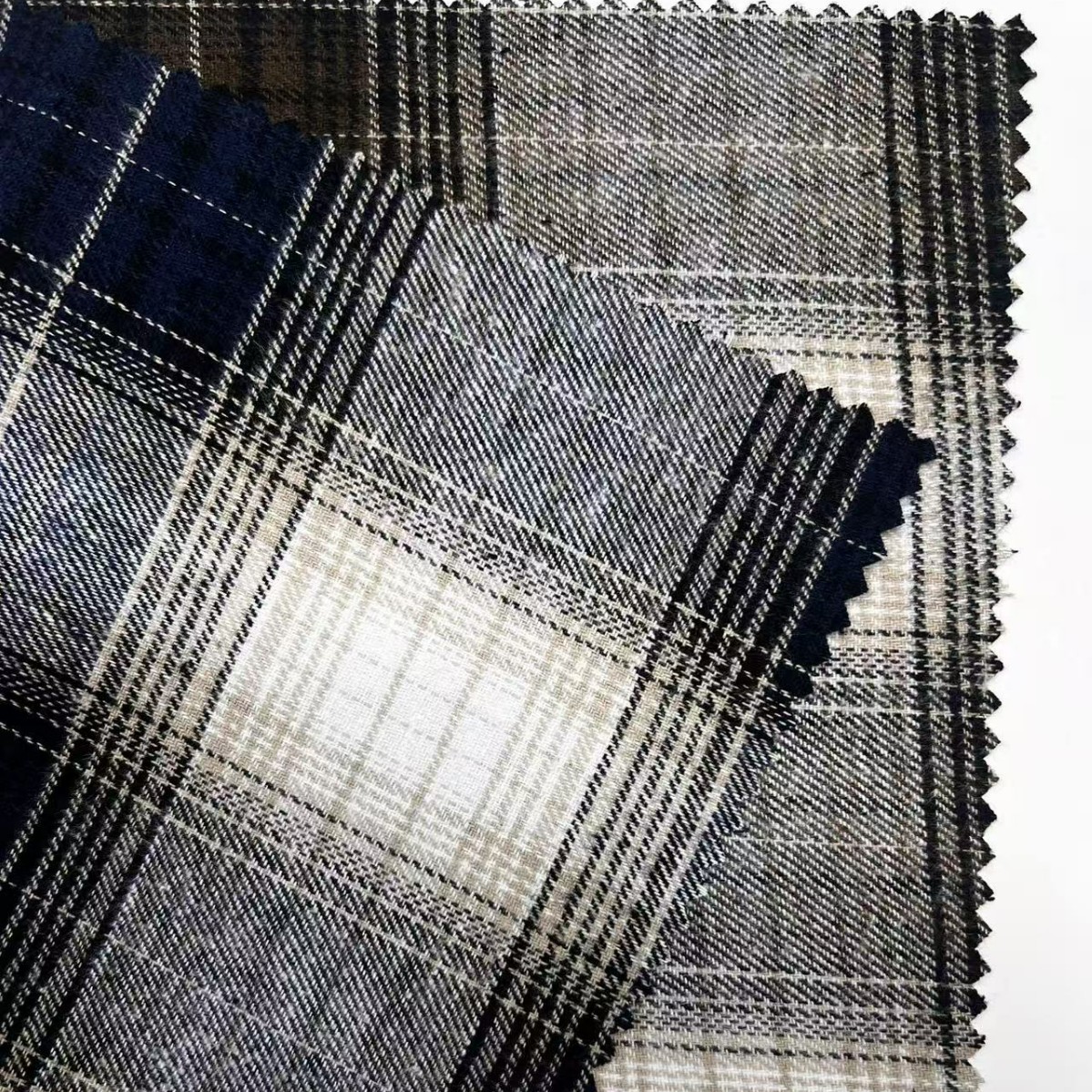 25年新款梭织色织格子全棉服装面料16*16棉