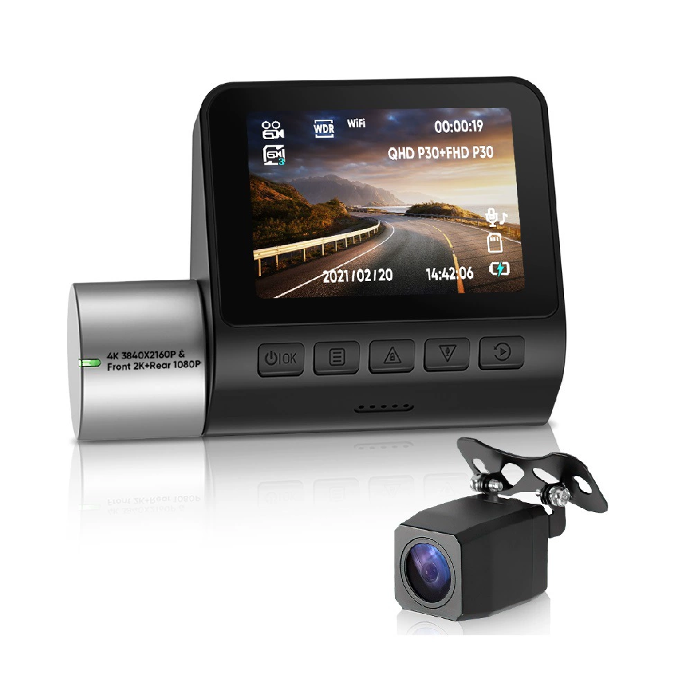 2023 трансграничная Новая 4K Передняя и задняя двойная запись GPS автомобиль внутри и снаружи объектива WIFI точка доступа значение записи вождения