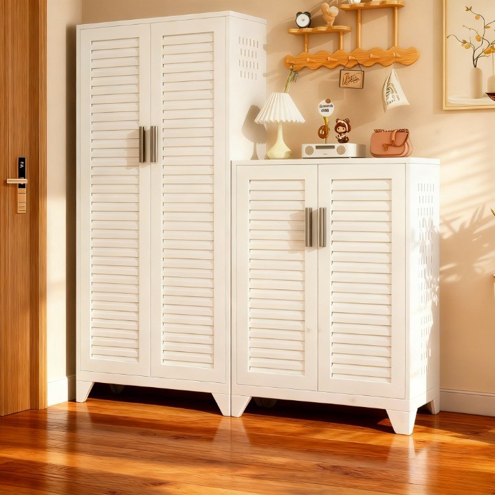 Metal Steel Shoe Cabinet, New for Home Use, with Password Lock, Integrated Cabinet, Moisture-Proof Entryway Cabinet, Large Capacity Shoe Cabinet