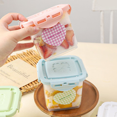 可循環慕斯千層蛋糕包裝盒豆乳奶酪甜品罐子提拉米蘇密封打包盒子