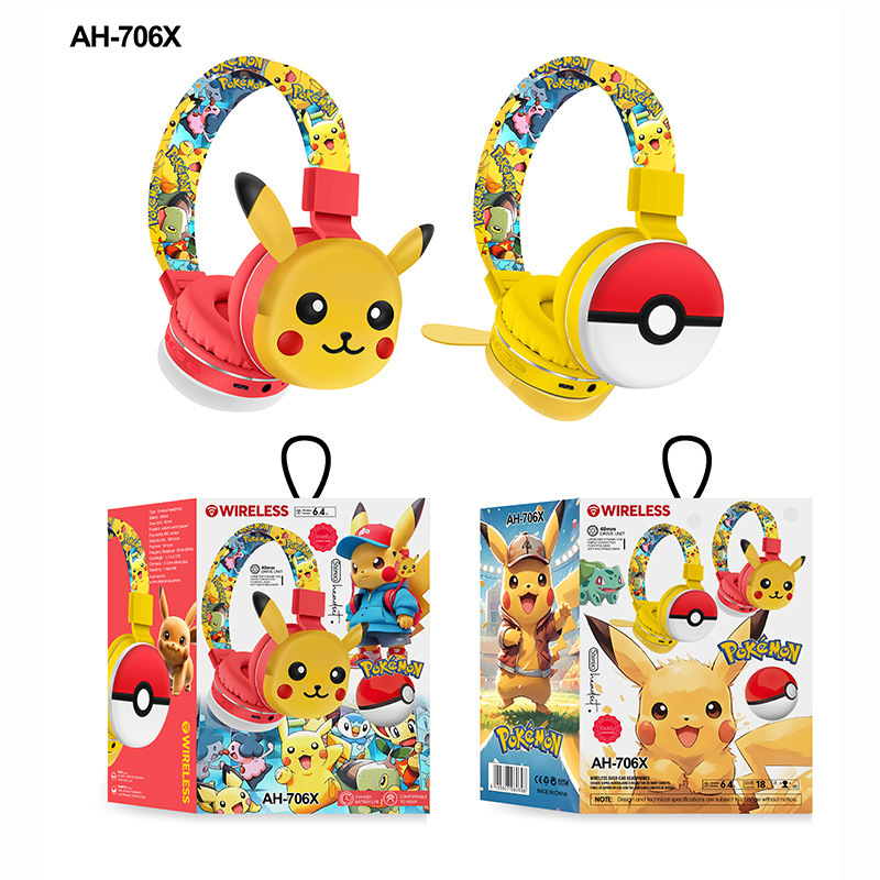 Cross-Border Internet Celebrity Ah-706X Headset Cartoon Cute Kidsren's Head-Mounted Bluetooth Headset Stereo Cross-Border Internet Celebrity Ah-706X Headset Cartoon Cute Kidsren's Head-Mounted Bluetooth Headset Stereo