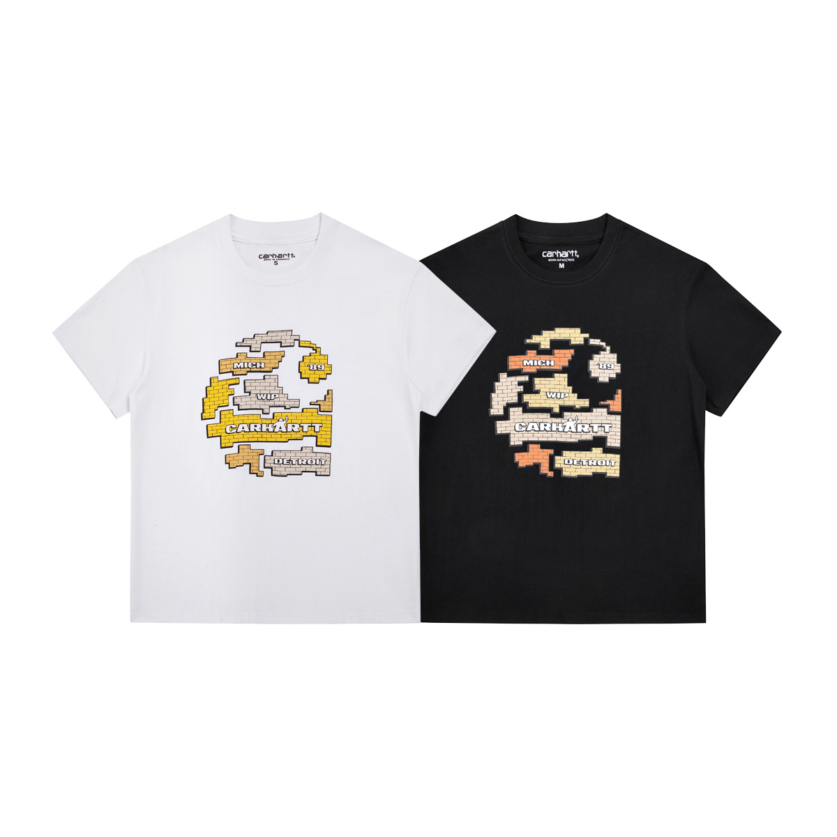 Factory direct in stock Carhartt short sleeve Carhart heavy new simple style T-shirt classic printed men and women