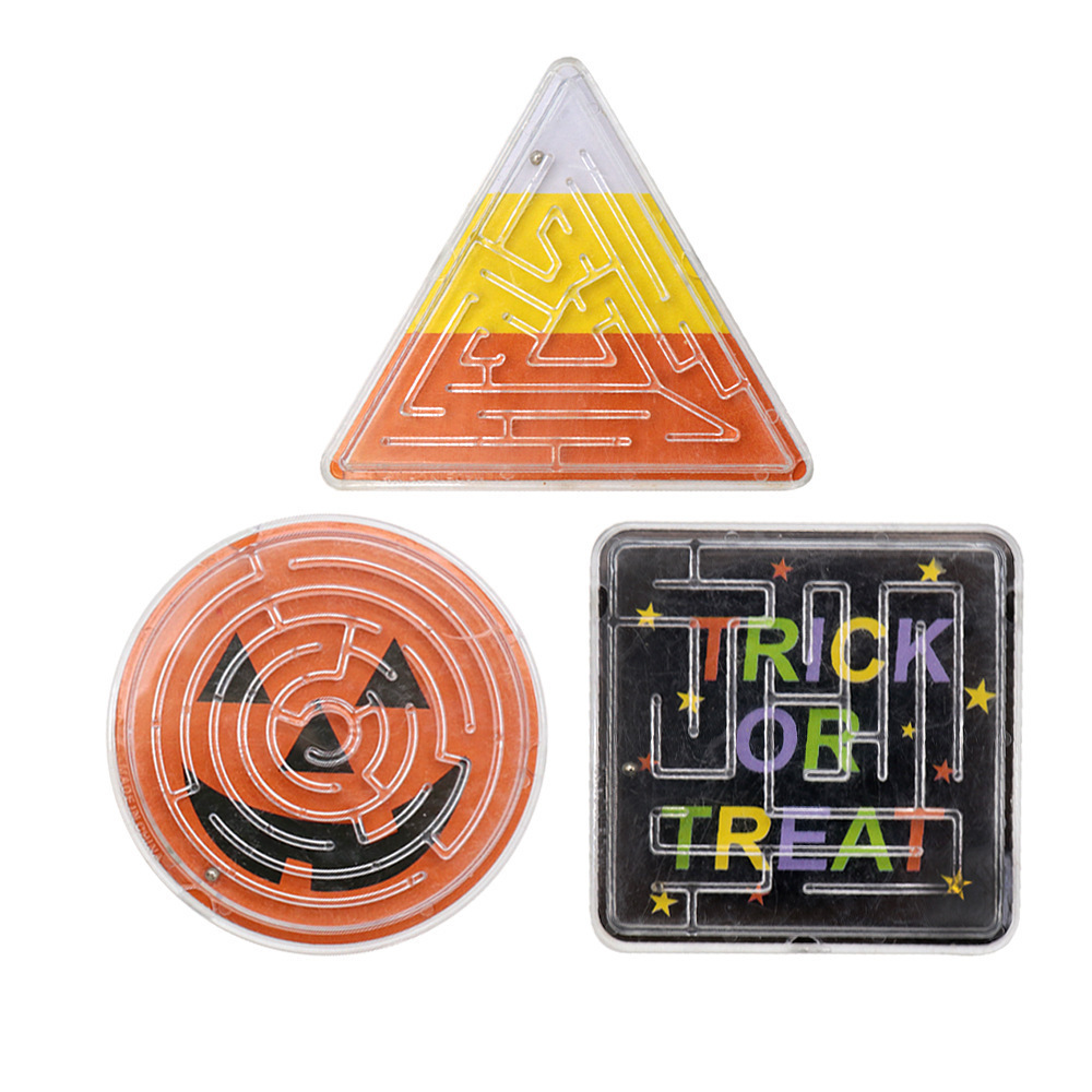 Juguetes de baile de laberinto cabeza de calabaza cara pequeña juguete accesorios de Halloween juego de juguetes de laberinto infantil puzzle image 1
