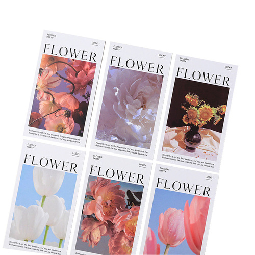 Tangde Christmas gift Korean creative half-fold greeting card bouquet decoration card gift message expression card