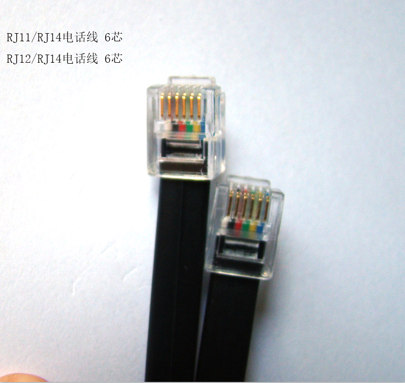 厂家直销各种RJ11RJ14电话线6芯28AWG灯饰线材调光器线材
