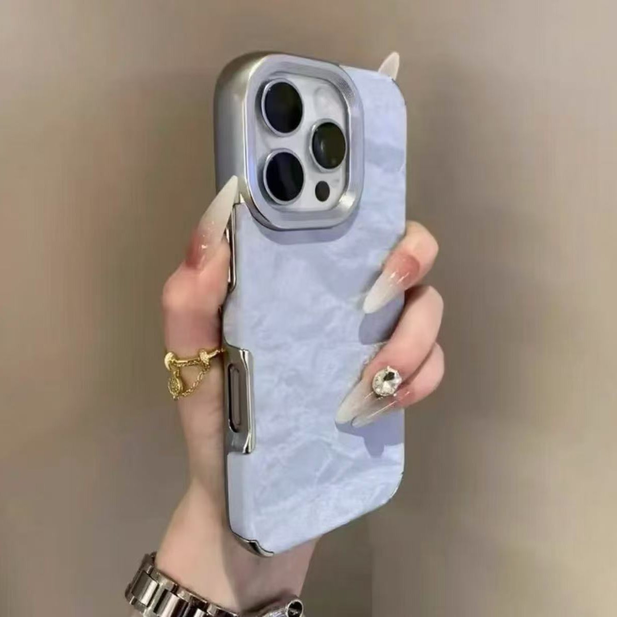 Patrón de montaña de nieve de franela galvanizada para Apple 16PM funda para teléfono móvil iphone15/14ProMax pareja 13 simple