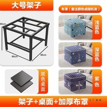 桌取暖折叠吃饭餐桌写家用桌子烤火方小不锈钢简易作业架烤火