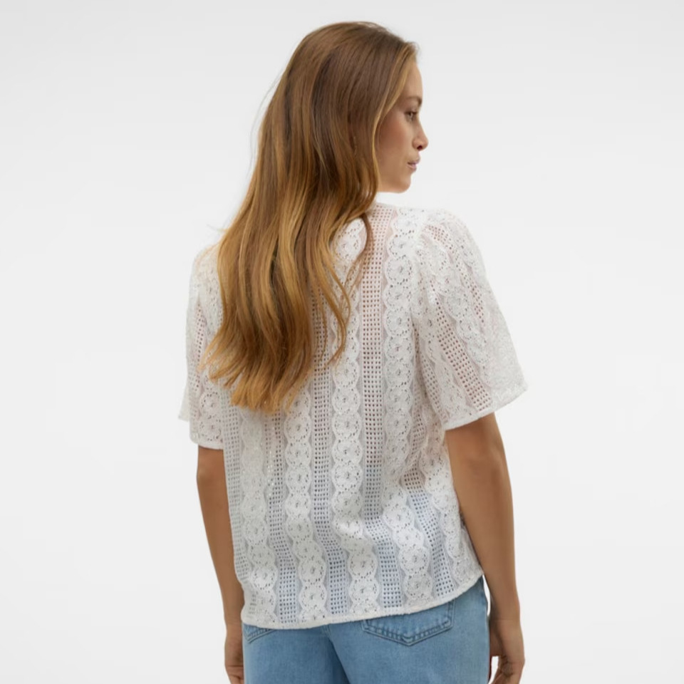 Camisas de encaje de algodón transpirables francesas de mangas cortas de verano nuevas elegantes de comercio exterior europeo y americano