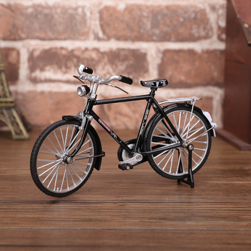 Antique bicycle model two-eight bar collection display desk decoration gift miniature bicycle photography prop