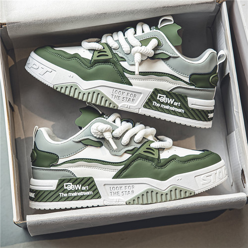 Hottest Selling Men's Shoes Summer 2025 New Model Versatile Thick Sole Casual Flat Shoes Non-Slip Youth Sports Trendy Shoes