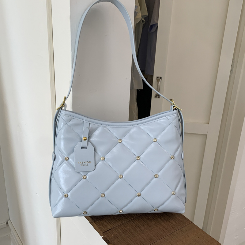 Versión coreana del pequeño bolso fragante 2025 verano nuevo bolso femenino moda bolso de hombro con diamantes bolso bandolera bordado con diamantes