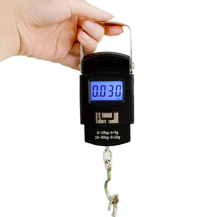 Direct factory supply handheld electronic scale express scale portable vegetable shopping luggage scale express scale 50 kg handheld scale