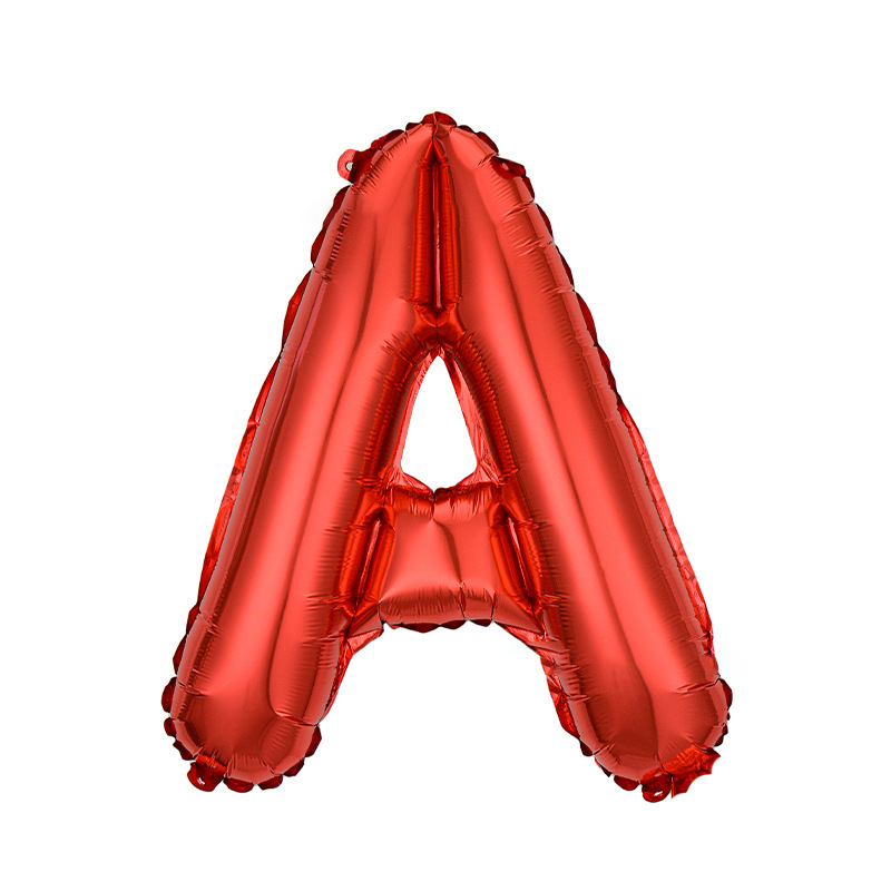 16 pulgadas letras inglesas globo rosa oro oro plata película de aluminio fiesta de cumpleaños fábrica al por mayor letra fiesta