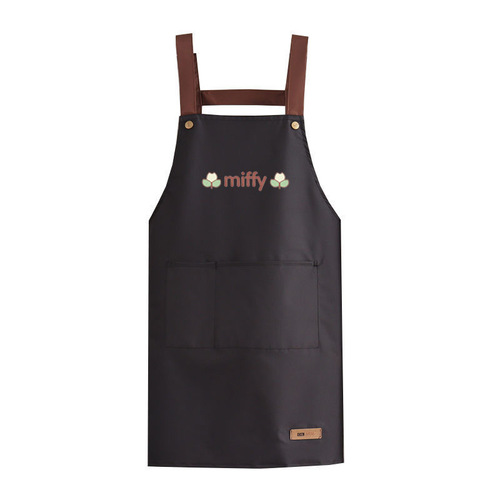 Apron for home kitchen waterproof and oil-proof work clothes hotel nail salon special printed logo catering apron