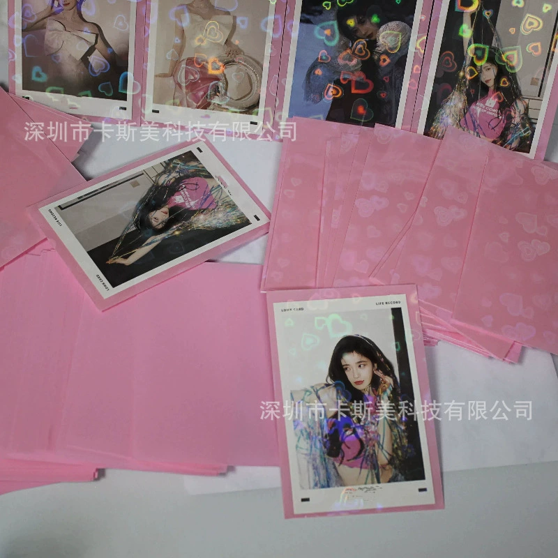 Макарон любовь лазерная матовая карточка пленка на втором этаже простой и красочный