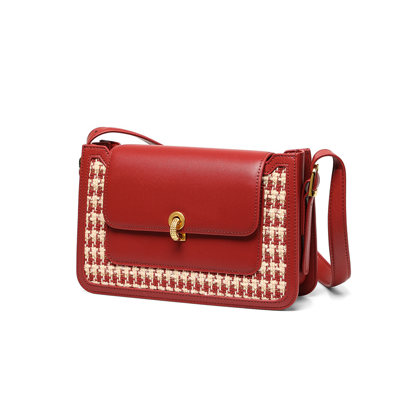 Bolsos 2025, Nuevo Bolso de Moda para Mujer, Bolso Cruzado, Bolso de Hombro Rojo para Boda, Bolso de Alta Gama para Novia