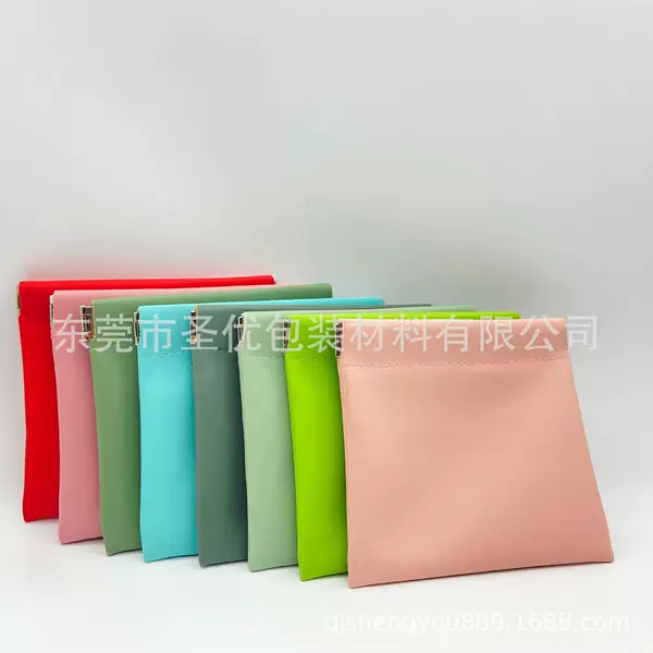 Factory Direct Supply pu Leather Earphones Jewelry U Disk Spring Storage Bag Coin purse Mini Portable Storage Bag