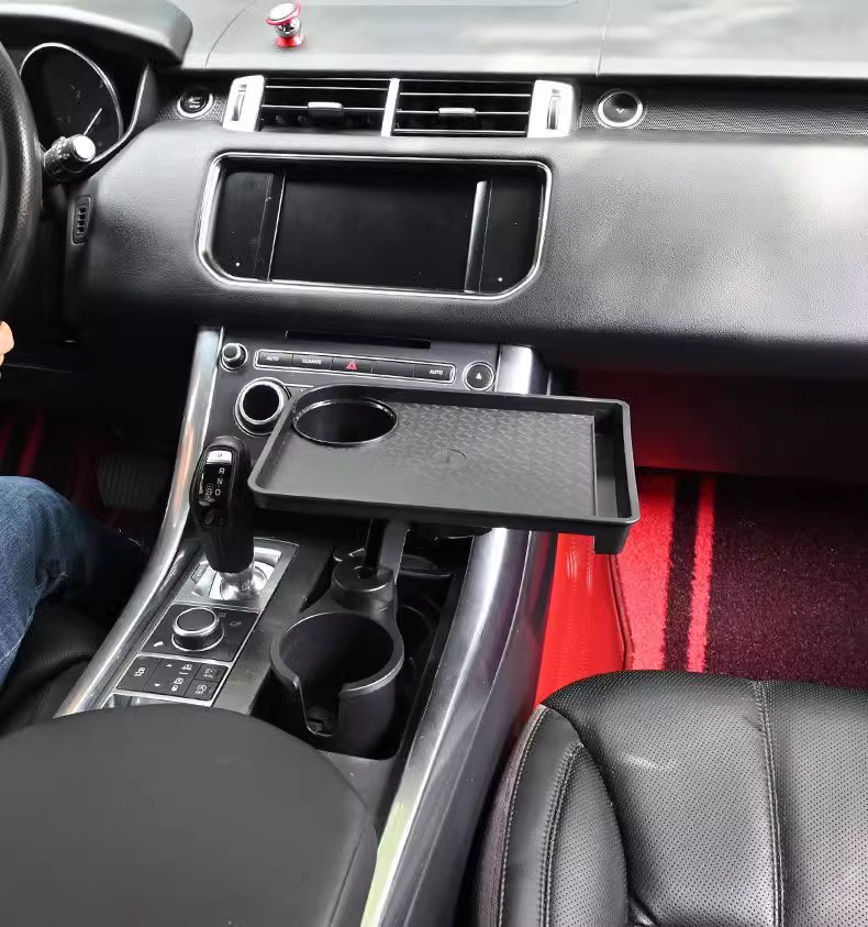 Cross-Border Car Cup Holder Tray, Car Cup Holder, Beverage Storage, Small Dining Table, Car Expandable Cup Holder