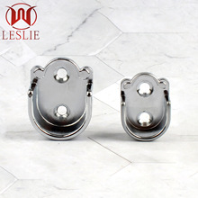 新款直销家具五金衣柜配件圆管挂衣杆法兰座家用衣杆固定开口衣托