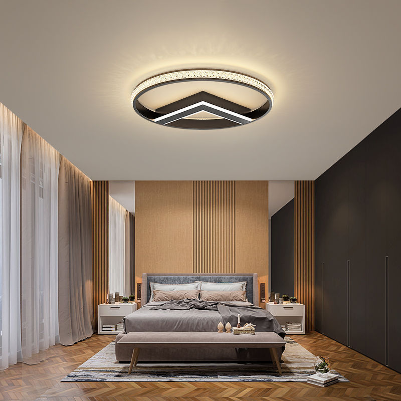 Rectangular living room lamp modern simple creative minimalist ceiling lamp led elegant home master bedroom lamp Shirui
