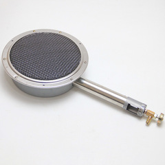 ガスバーナーのガスコンロの赤外線炉の頭の円形の火の列の無明の火の磁器の板のダックのストーブの頭