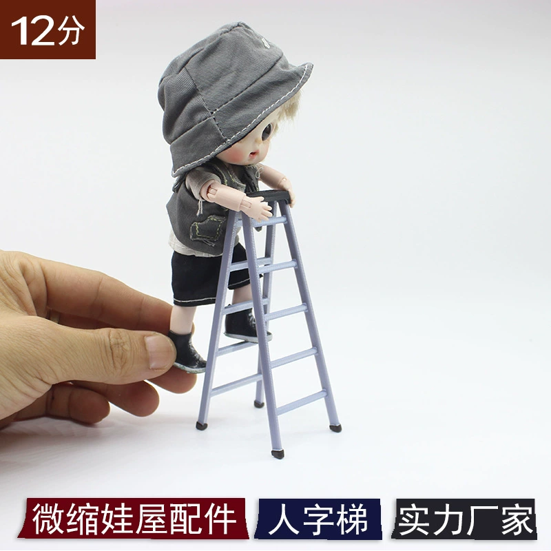 1:12 Аксессуары для кукольного дома Микроминиатюрная модель мебели для украшения мини-маленькая лестница Япония трансграничная еда