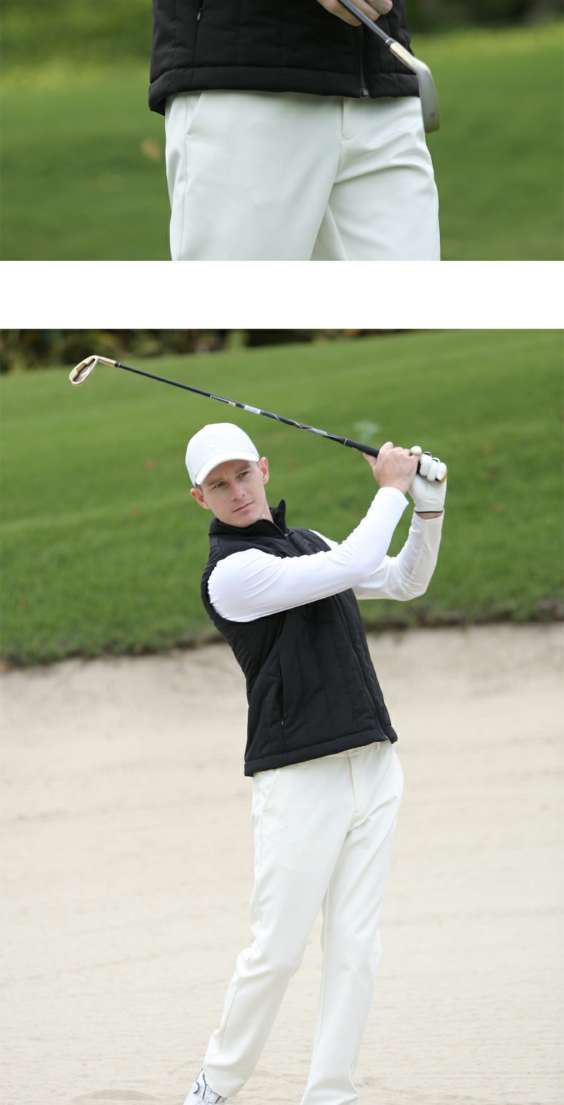Áo ghi lê golf PGM nam chần bông giữ ấm mùa thu đông — YF519-Áo khoác bông đen [chần bông], YF519-Áo khoác cotton xám [chần bông], YF517-Áo khoác màu đỏ [90% lông vịt trắng], YF517-Áo khoác đen [90% lông vịt trắng] chi tiết 10