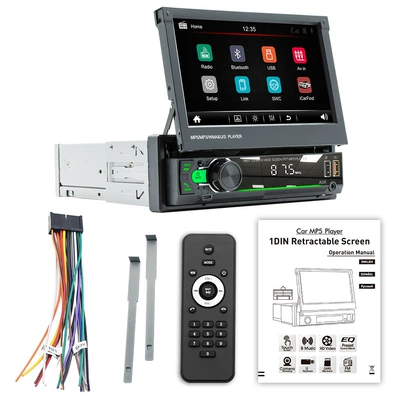 Special Clearance Price 7inch Retractable DVD Navigation - 9901c-swired-carplay-electric-retractable-7inch-universal-car-mounted-mp5-retractable-navigation-screen