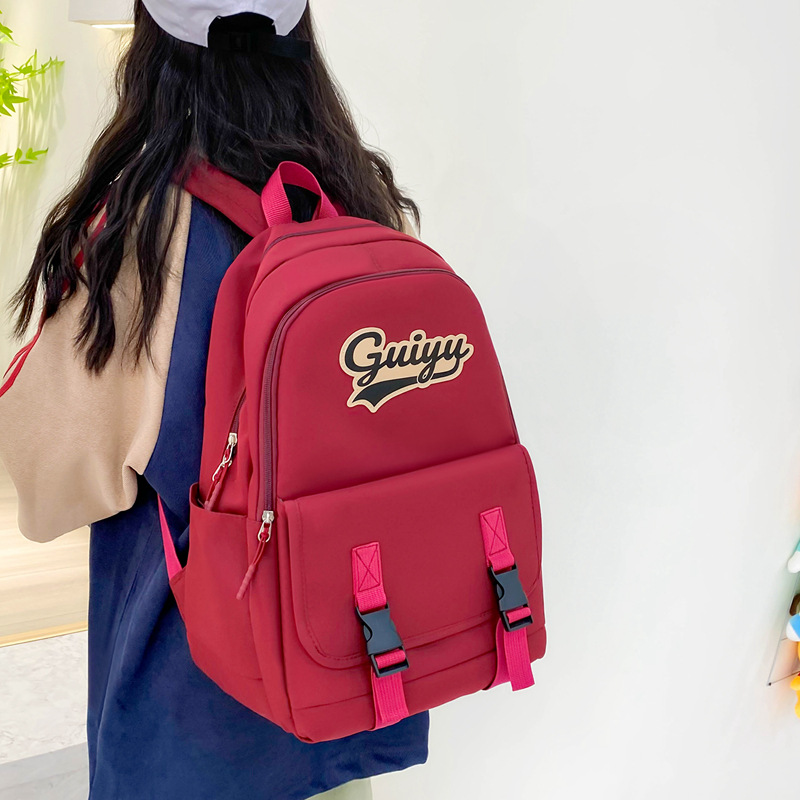 Kids Backpacks Junior High School Students Large Capacity Backpack High School Students Niche Backpack Forest Backpack_voghion.com