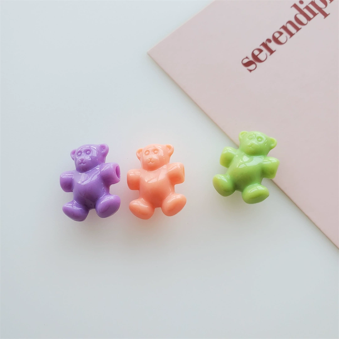 Acrylic beads, детский аксессуар для волос, аксессуары, с маленькими медведями, DIY