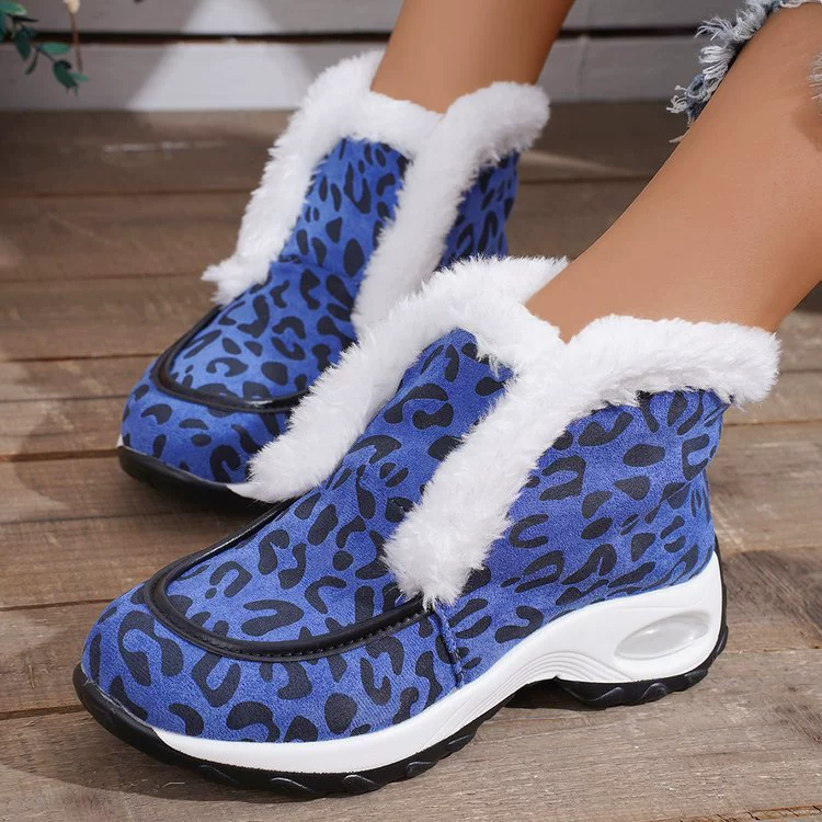 Амазонка взрывные женские хлопчатобумажные туфли 2024 осень-зима новые большие размеры круглой головы и толстого дна ватные туфли