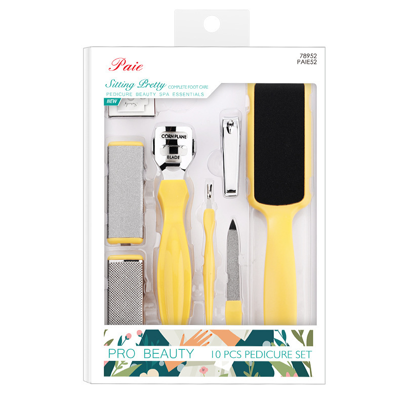 Factory Stainless Steel Nail File 8-Piece Set Portable Nail Nippers Dead Skin Hook Nail Clipper Nail Polish Remover Tool