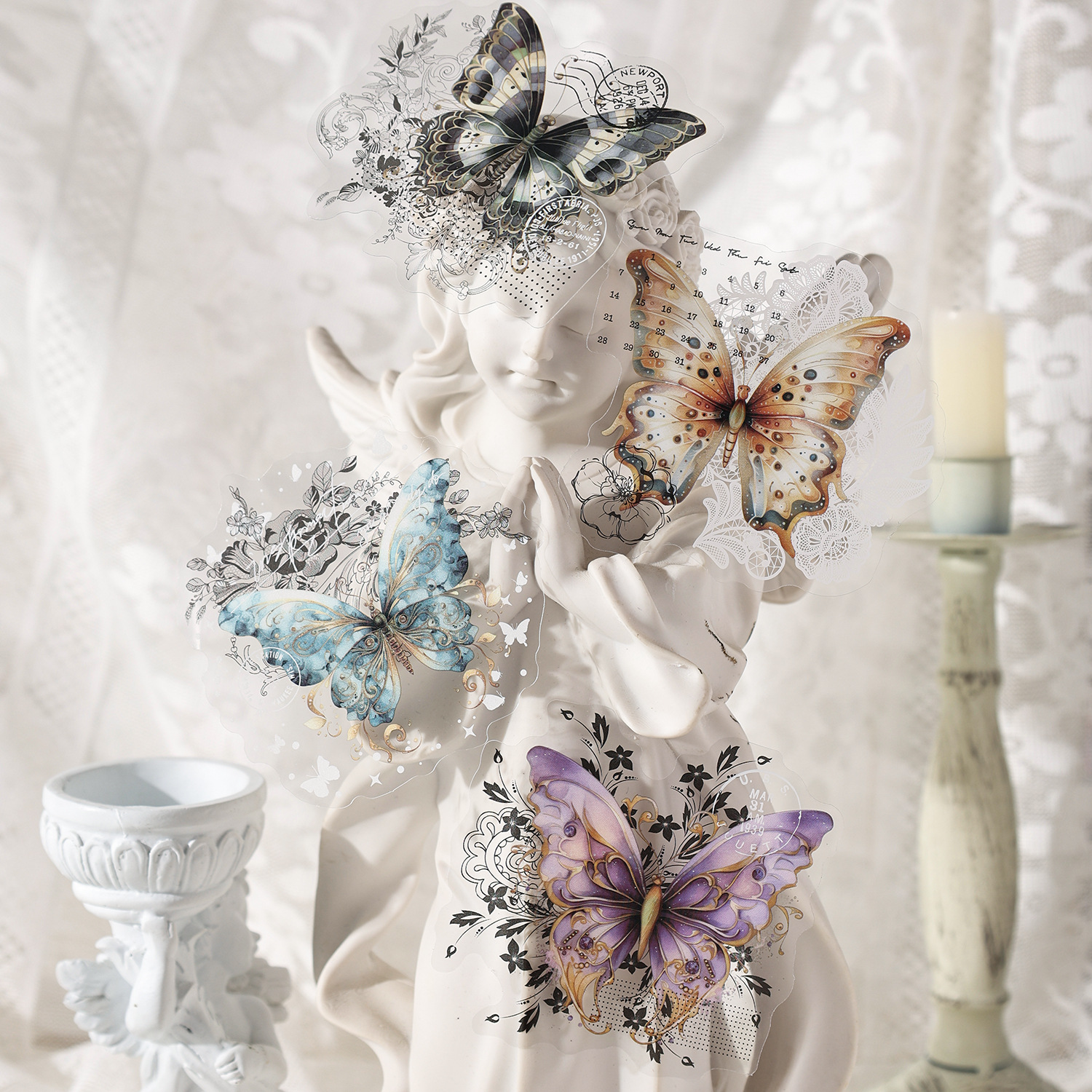 Dream Dance Lace Dream Butterfly Series Sticker Pack 20 Hand Account…