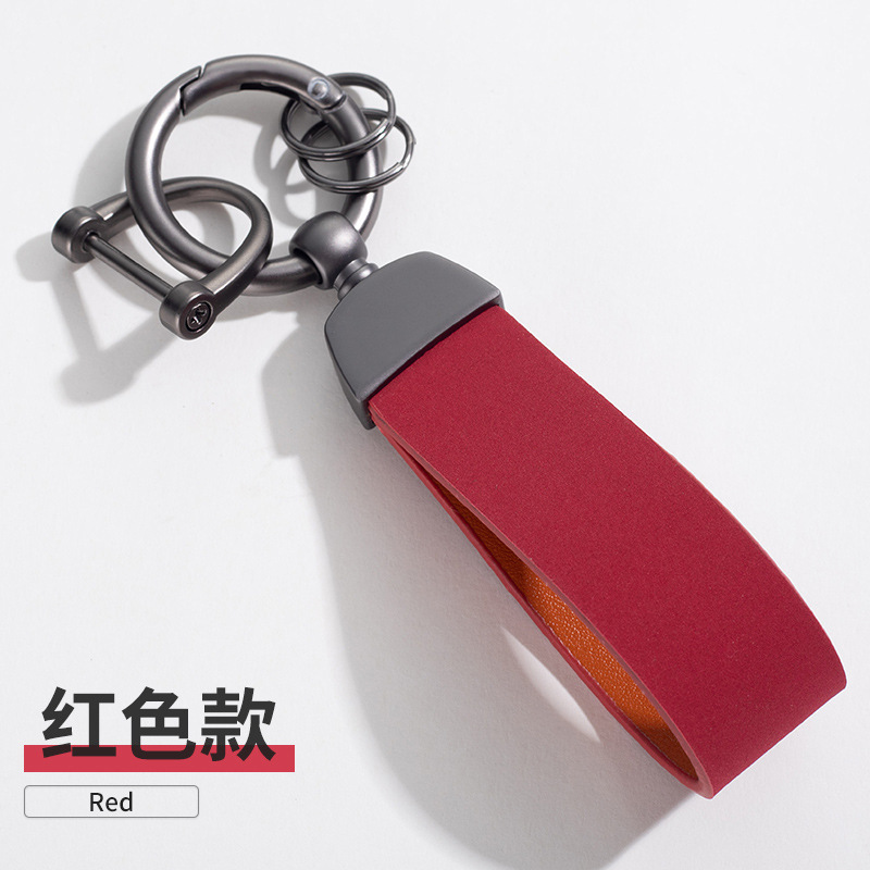 Hardware gamuza llavero anti-gota creativo llavero colgante coche llavero unisex coche colgante