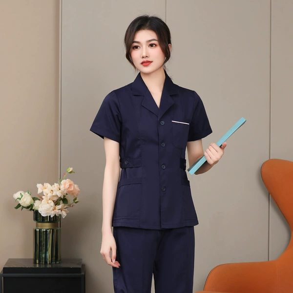 Tibetan Blue West Server short-sleeved set-plus white edge-men and women all available