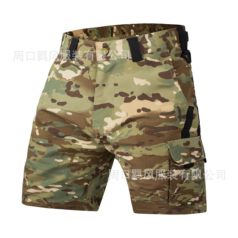 Cross-Border New Product Beetle Shorts Camouflage Tactical Military Version Tactical Cargo Shorts Anti-Scratch Breathable Wear-Resistant Five-Point Pants