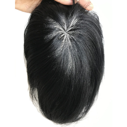 Male wig hairpiece bio-skin hair patch real hair hand-woven baldness hairline hairpiece bulk