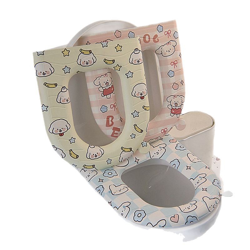 Four Seasons anillo de espuma de inodoro universal invierno Otoño e Invierno cubierta de inodoro hogar lavable borrable impermeable cojín de inodoro