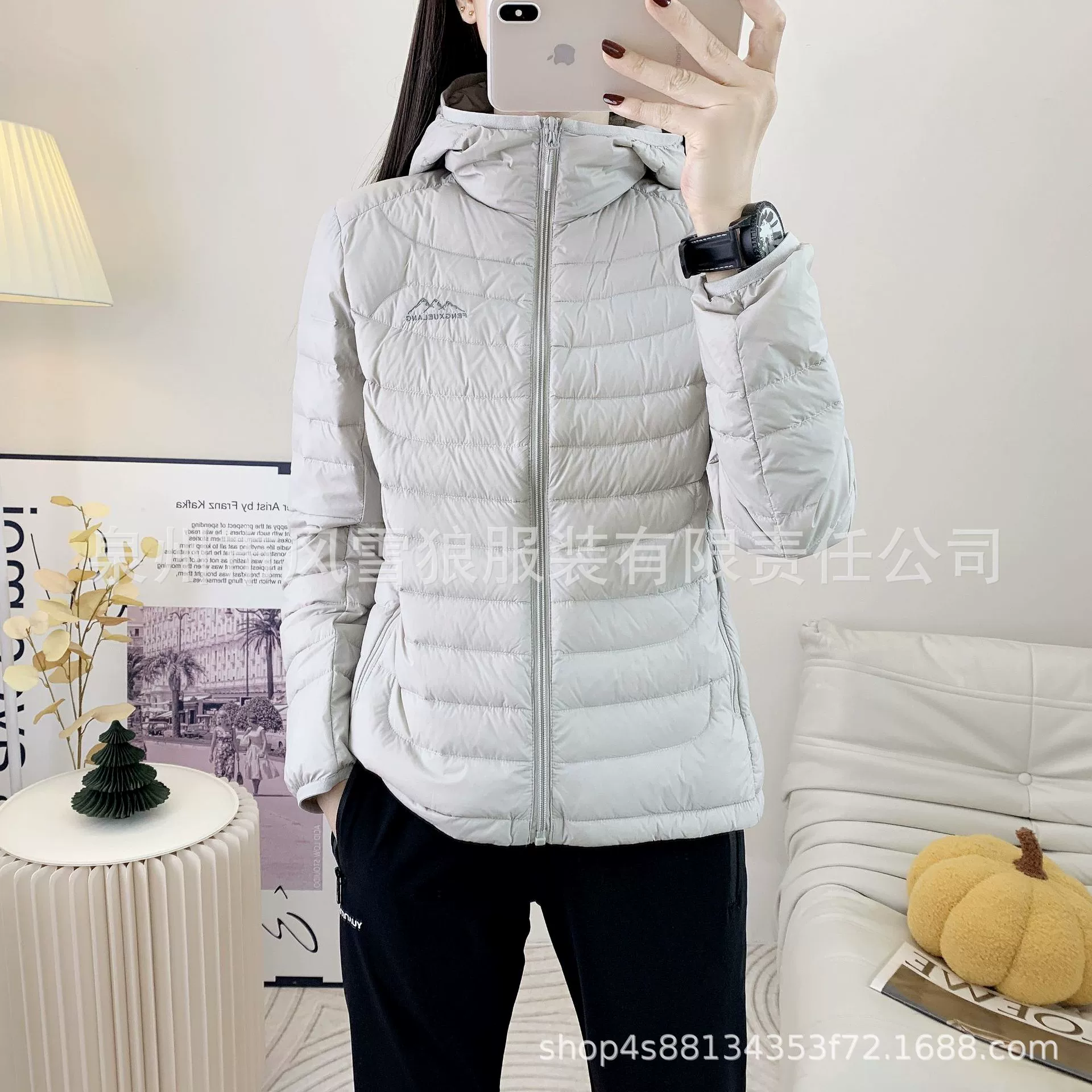 Keep warm travel windproof waterproof down jacket for leisure, increased thickness, for middle age, plus size