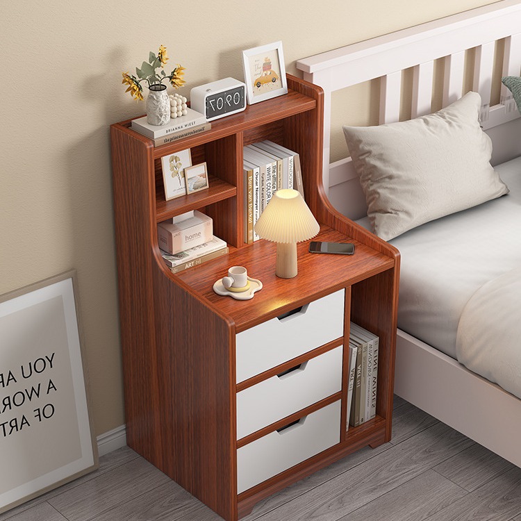 Mesa de cabecera simple y moderna cabecera multicapa de almacenamiento armario especial simple y multifuncional de ensamblaje de dormitorio cabecera de cama